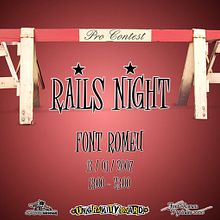 Rails Night 2007. Design, Traditional illustration, Photograph, and Advertising project by Marc Perelló - 11.18.2010
