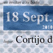 Invitación de Boda. Design project by Jorge de Guzmán - 11.22.2010