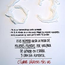 ¿Cuántas lágrimas más vas a dejar derramar?. Design, and Photograph project by JuanMa Salvi - 11.25.2010