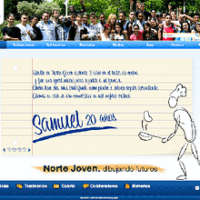 Norte Jóven (Web). Design, Motion Graphics, Programming, and Advertising project by Amaya Ríos - 12.05.2010