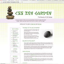 CSS Zen Garden. Design, Programming, and Advertising project by Amaya Ríos - 12.05.2010