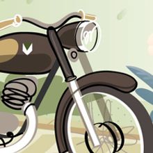 Dos en la carretera. Projekt z dziedziny Trad, c i jna ilustracja użytkownika Eloy Sánchez-Vizcaíno Mengual - 10.12.2010