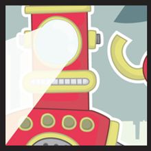 Mega Robot! - The steel menace. Design, and Traditional illustration project by Sonia Palomar Marquez - 12.24.2010
