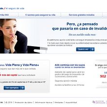 AXA -promoción.. Un proyecto de Diseño y Programación de Isabel Martín - 26.12.2010