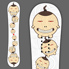 Art design for Snowboard Ein Projekt aus dem Bereich Design und Traditionelle Illustration von Maximiliano Haag - 29.12.2010