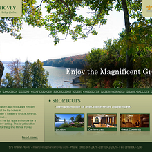 Website design for Manoir Hovey hotel Ein Projekt aus dem Bereich Design und UX / UI von Maximiliano Haag - 29.12.2010