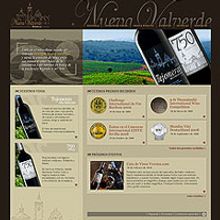 Bodegas Nueva Valverde. Design, Programming, IT, and Advertising project by César Candela - 12.30.2010