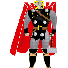 El dios del Trueno. Traditional illustration project by David Miralles García - 01.10.2011