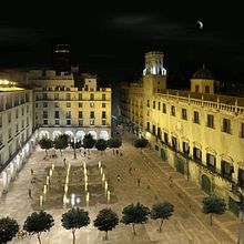 PLAZA DEL AYUNTAMIENTO DE ALICANTE. Design, 3D, and Photograph project by Andres Romero - 02.01.2011