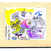 Lineas coloridas viajantes. Traditional illustration project by Sara Fitta - 02.02.2011