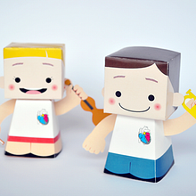 Jonc Paper Toys. Design, and Traditional illustration project by Mónica Casanova Blanco - 02.05.2011