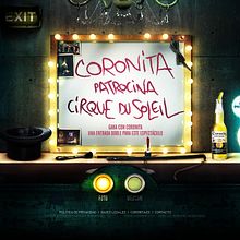 Coronita Cirque du Soleil. Programming, and Advertising project by paquito garcia - 02.17.2011