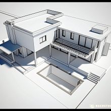 Exteriores en 3D. 3D project by Ignacio - 02.24.2011