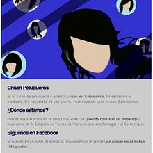 Crisan Peluqueros. Design, and UX / UI project by Alberto Marcos - 03.05.2011