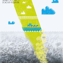 46 Heineken Jazzaldia 2011: Uztailako Nobedadeak. Design, Traditional illustration, and Advertising project by Alejandro Mazuelas Kamiruaga - 03.06.2011