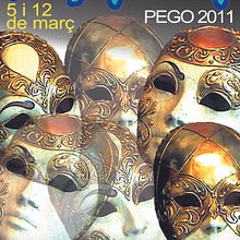 Cartel Carnaval Pego. Traditional illustration project by Fernando Ricardo Flores Gómez - 03.19.2011