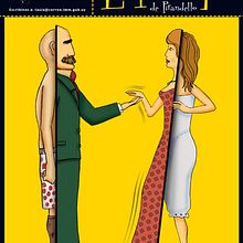 La Trampa. Pirandello.. Design, Traditional illustration, and Advertising project by Alfredo Polanszky - 03.10.2011
