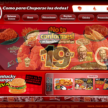 KFC Honduras. Een project van  Ontwerp, Traditionele illustratie, Programmeren y UX / UI van Cesar Daniel Hernández - 10.03.2011