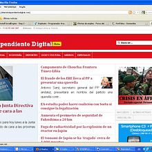 Diario independiente Digital. Un proyecto de Programación y UX / UI de Luis Rafael Castro - 14.03.2011