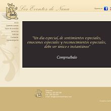 Web corporativa Los Eventos de Nana. Un proyecto de Programación de Joaquín Palazón Villena - 18.03.2011