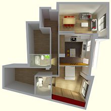 reforma de vivienda. Un proyecto de 3D de M.Carmen Donat - 04.04.2011