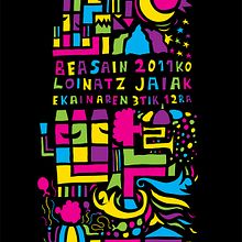 Cartel Loinatz Jaiak 2011 Beasain.  project by Raul Piñeiro Alvarez - 04.11.2011