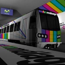 Metro Málaga. Proyecto personal de Marca y Sistema de Identidad. Comunicación y gestión de marca.. Un proyecto de Diseño, Fotografía y Publicidad de Plan D Creativos - 13.04.2010