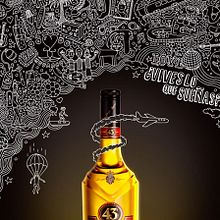 Licor 43. Design, Traditional illustration, and Advertising project by Eduardo Bertone - 01.17.2013