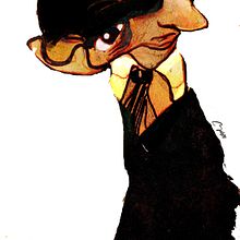 Franz Kafka. Design, and Traditional illustration project by j v - 05.07.2011
