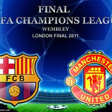 Barcelona vs Manchester la gran Final de la Uefa Champions League Wembley 2011. Un proyecto de Diseño, Ilustración tradicional y Fotografía de Damian Carlos Gerez - 27.05.2011