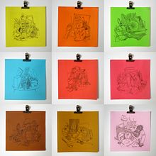Origamis. Traditional illustration project by Alfonso Muro - 05.28.2011