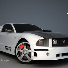 Diseño For Mustand GT. 3D. Design, and 3D project by Juan Pedro GARCIA ROYO - 05.30.2011