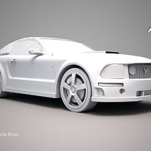 Diseño For Mustand GT. 3D. Design, and 3D project by Juan Pedro GARCIA ROYO - 05.30.2011