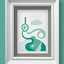 albaricoke azul. Un projet de Design  et Illustration traditionnelle de Cristina Casado - 13.11.2014