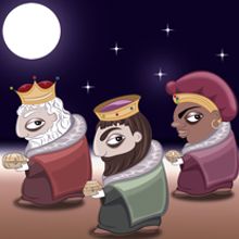 Reyes Magos . Traditional illustration project by Sandra Romero - 06.02.2011