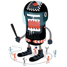 Mossos. Traditional illustration project by Héctor Delgado Ros - 06.05.2011