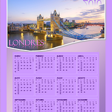 Calendario Londres. Un proyecto de Diseño, Ilustración tradicional, Fotografía y Publicidad de Damian Carlos Gerez - 07.06.2011