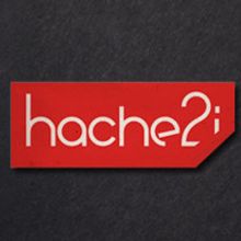 Hache2i, logotipo, tarjetas, material corporativo y página web.. Un progetto di Design, Illustrazione tradizionale e Programmazione di Lux-fit - 04.07.2011
