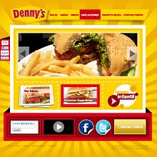 Denny's Honduras. Design, Traditional illustration, UX / UI, IT, and Advertising project by Cesar Daniel Hernández - 06.21.2011