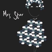 Mrs Star. Traditional illustration, and Advertising project by mònica ramoneda aiguadé - 06.22.2011