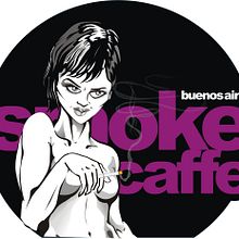 Smoke Caffe. Design, and Traditional illustration project by Mauro Andrés Ponte - 06.24.2011
