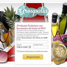 Groupalia Landing retail. Design project by Eztizen Angulo - 07.04.2011