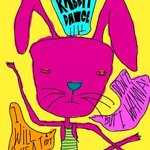 Dance rabbit dance. Design, and Traditional illustration project by Pablo Pighin - 07.08.2011