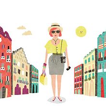 La Roca Village. Projekt z dziedziny Trad, c, jna ilustracja i  Reklama użytkownika Caroline Selmes - 26.07.2011