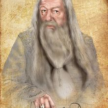 Albus Dumbledore. Un proyecto de Ilustración tradicional de Martin Echeverria Correa - 03.08.2011