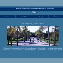 Sitio web del GIDU (Alicante) Ein Projekt aus dem Bereich Design, Motion Graphics, Traditionelle Illustration, Kino, Video und TV, Programmierung, 3D, UX / UI, Informatik, Fotografie, Musik und Werbung von Diego Gavilán Martín - 03.08.2011