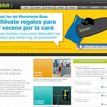 Tiendas de deporte Base. Design, UX / UI, and Advertising project by Montse Álvarez - 08.12.2011