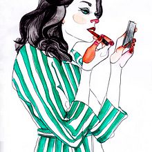 whatever you wear, always dress to kill.. Traditional illustration project by Sara Barajas Negueruela - 08.15.2011