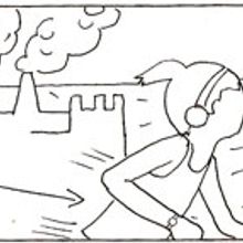 Amateurs, storyboard de la película. Traditional illustration, Film, Video, and TV project by Alicia Guirao del Fresno - 08.25.2011