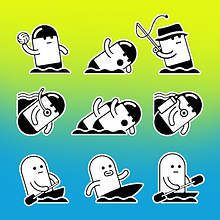 Ola - Pictogramas dep. acuaticos. Un projet de Design  de Cristian Quinteros - 25.08.2011